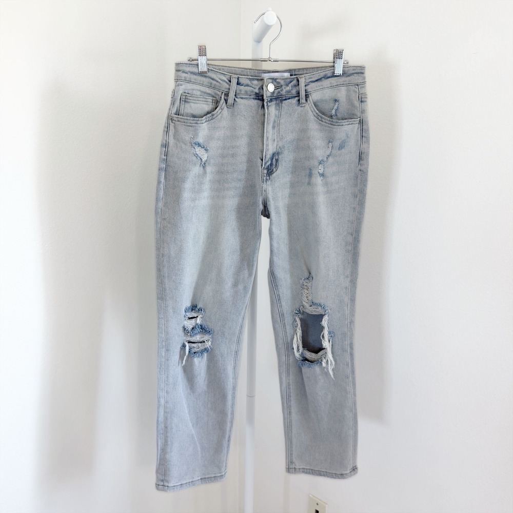 Vervet Jeans Size 29 Blue Light Wash Denim Distressed High Rise